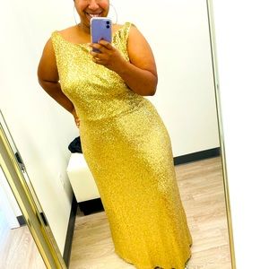 Gold Sequin Dress - Original Size 22 - Designer is Jenny Yoo